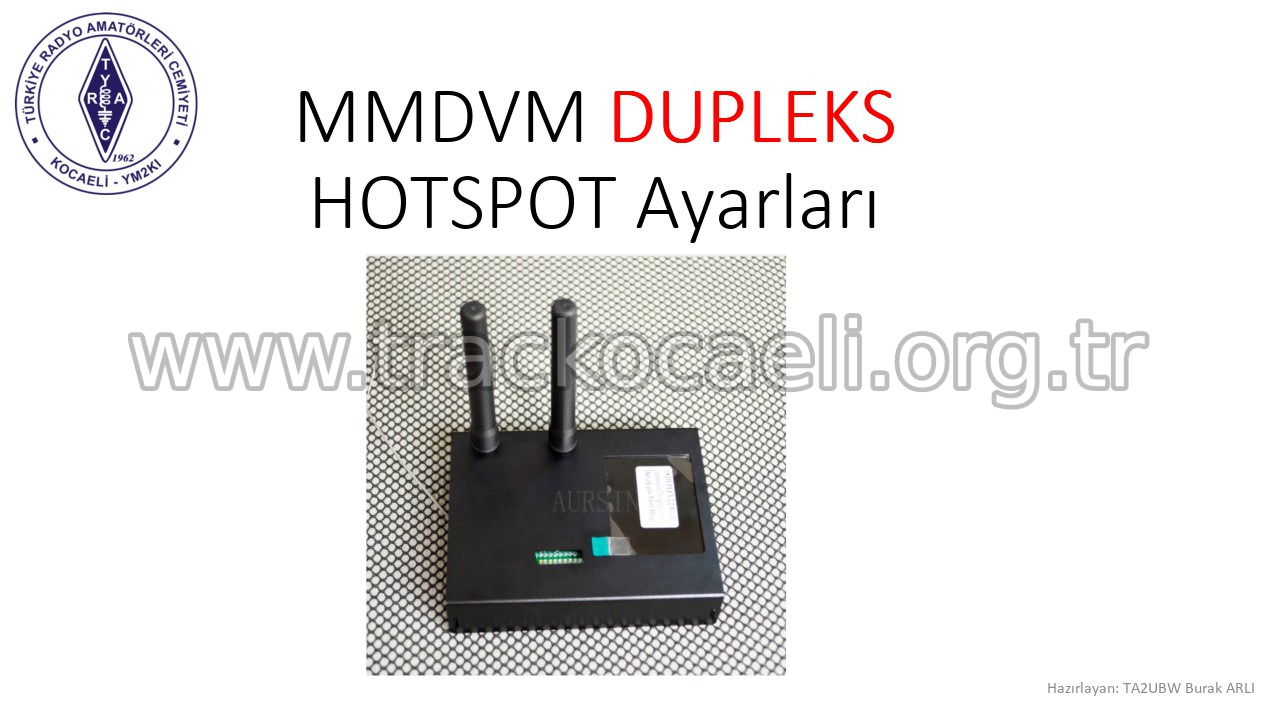 MMDVM Duplex Hotspot Ayarları